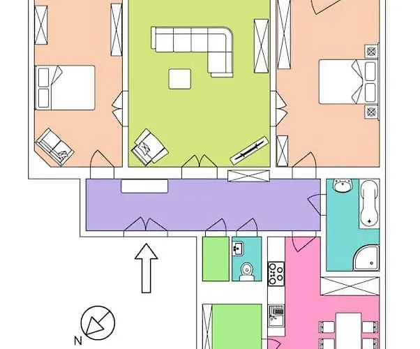 Large And Modern In The Heart Of 프라하
